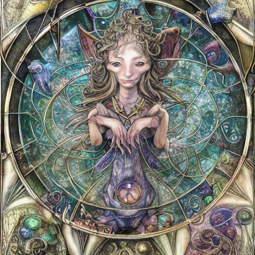 Prompt: detailed and sharp portrait of piscesthe fishes artistic zodiac artwork, mystic style, detailed, 8 k, detailed, symmetrical, by brian froud