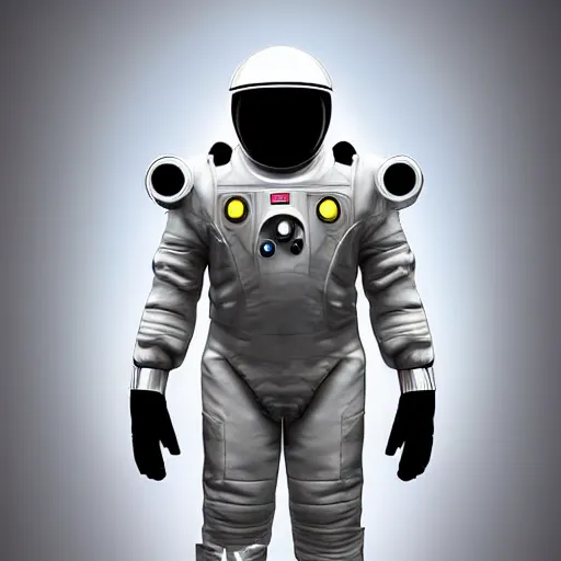 Prompt: scifi spacesuit digital art, futuristic, clean