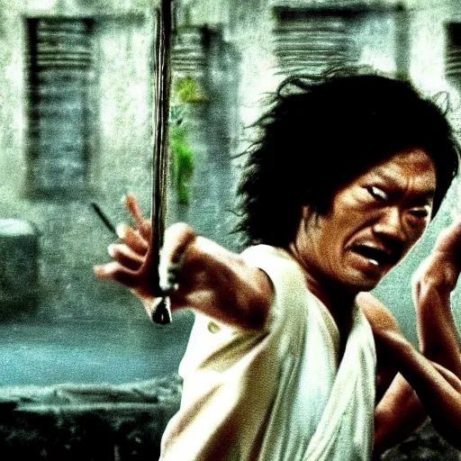 Image similar to kung fu hustle, humor movie scene