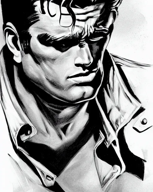 Prompt: james dean as the incredible hulk, portrait profile head and shoulders focus. muscular, gaunt, strong, strikung, handsome detailed, chiseled. fantasy illustration, comic book concept art, dynamic lighting, ultra detailed!