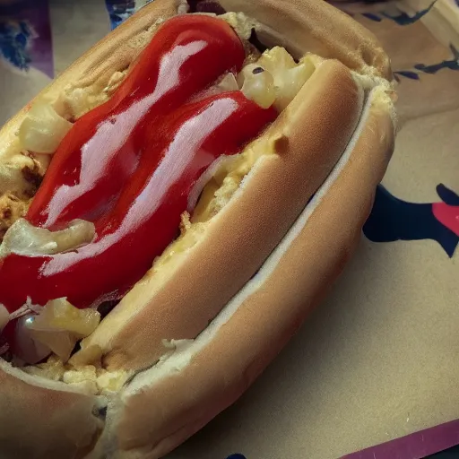 Image similar to a photo of a hotdog in the shape of snoop dog, 8 k