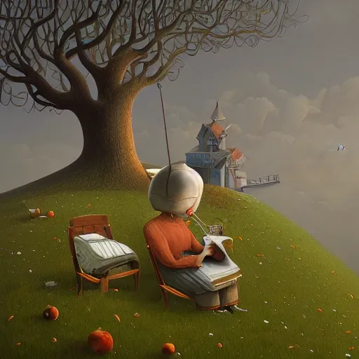 Prompt: working, gediminas pranckevicius