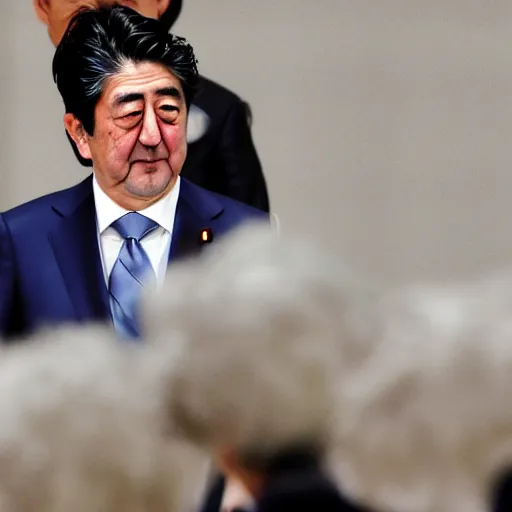 Image similar to shinzo abe being shot in the head