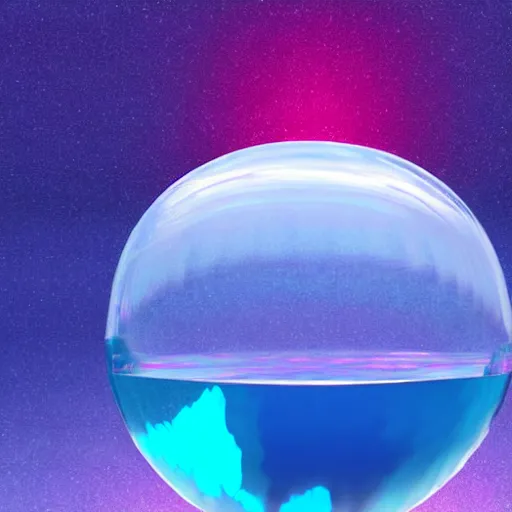 Prompt: vague antidescriptive acrylic vital exopoison fluid blob sphere : density infinite, macro seminal dream points of icy, frozen vaporwave shards tempted to turn into a dream scenery, high quality topical render