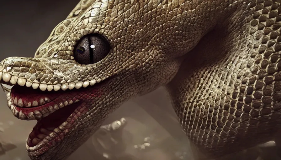 Image similar to hybrid of a happy snake diamonds and sad clown, rule of thirds, beautiful detailed face, ultra realistic, concept art, intricate details, serious, highly detailed, photorealistic, octane render, 8 k, unreal engine, detailed oil painting.