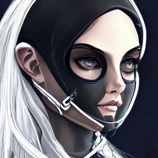 Image similar to occultist techwear student, androgynous, beautiful, detailed symmetrical close - up portrait, intricate complexity, in the style of artgerm and ilya kuvshinov, cel - shaded