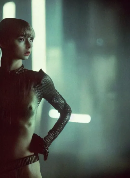 Image similar to film still of Ana de armas as Joi in bladerunner,