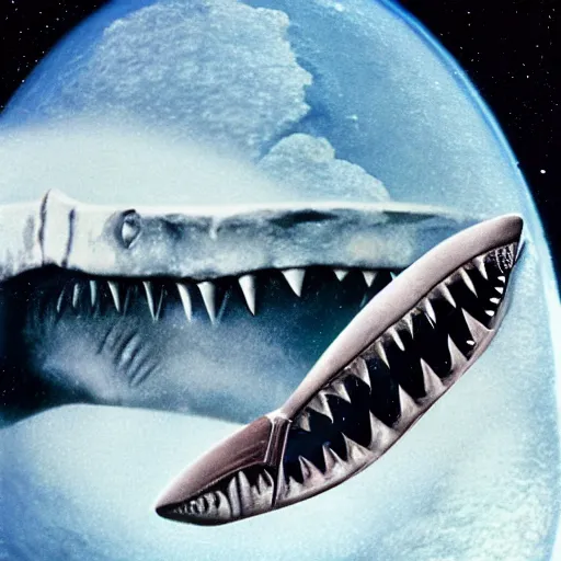 Image similar to jaws in space