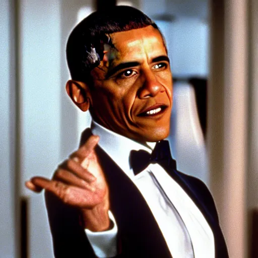 Image similar to Barrack Obama in American Psycho (1999)