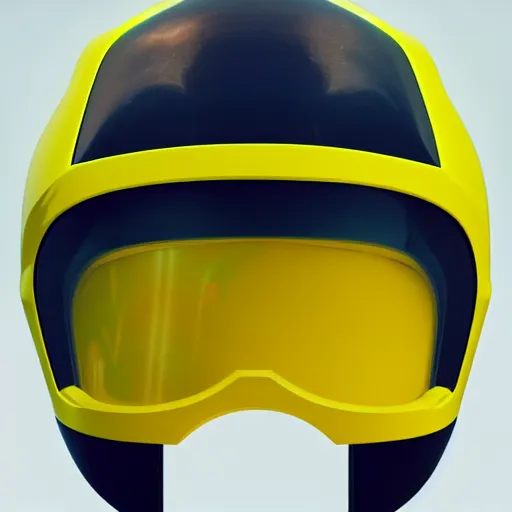 Image similar to a thunderbolt neon yellow ranger helmet by paolo eleuteri serpieri and tomer hanuka and chesley bonestell and daniel merriam and tomokazu matsuyama, unreal engine, high resolution render, featured on artstation, octane, 8 k, highly intricate details, vivid colors, vector illustration