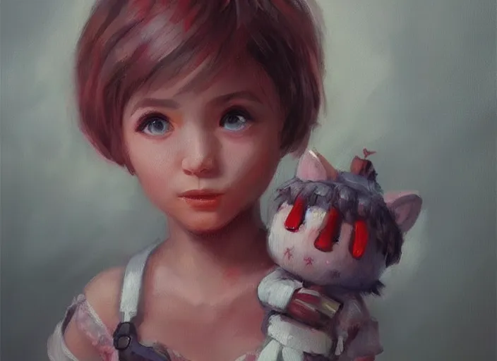 Image similar to concept art of cute candy characters, oil painting by Jama Jurabaev, extremely detailed, brush hard, artstation, for AAA game, high quality