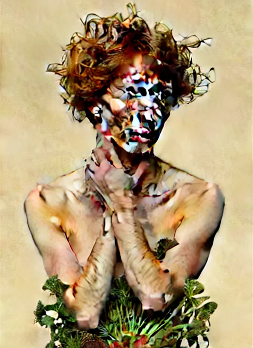 Image similar to emma thompson as an organic vegetable, diffuse lighting, fantasy, intricate, elegant, highly detailed, lifelike, photorealistic, digital painting, artstation, illustration, concept art, smooth, sharp focus, art by john collier and albert aublet and krenz cushart and artem demura and alphonse mucha