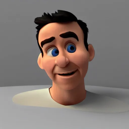 Image similar to 3d print of Andrew Tate in pixar style