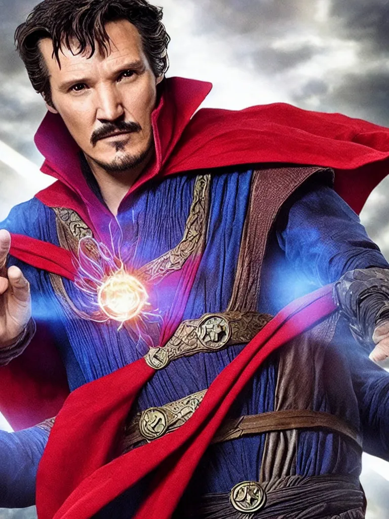 Image similar to Pedro Pascal as Doctor Strange