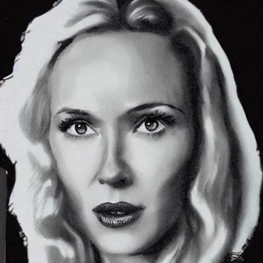 Image similar to “Naomi Watts portrait, color vintage magazine illustration 1950”