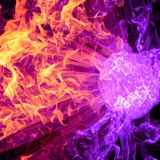 Image similar to purple fire, 8 k resolution, stock photo