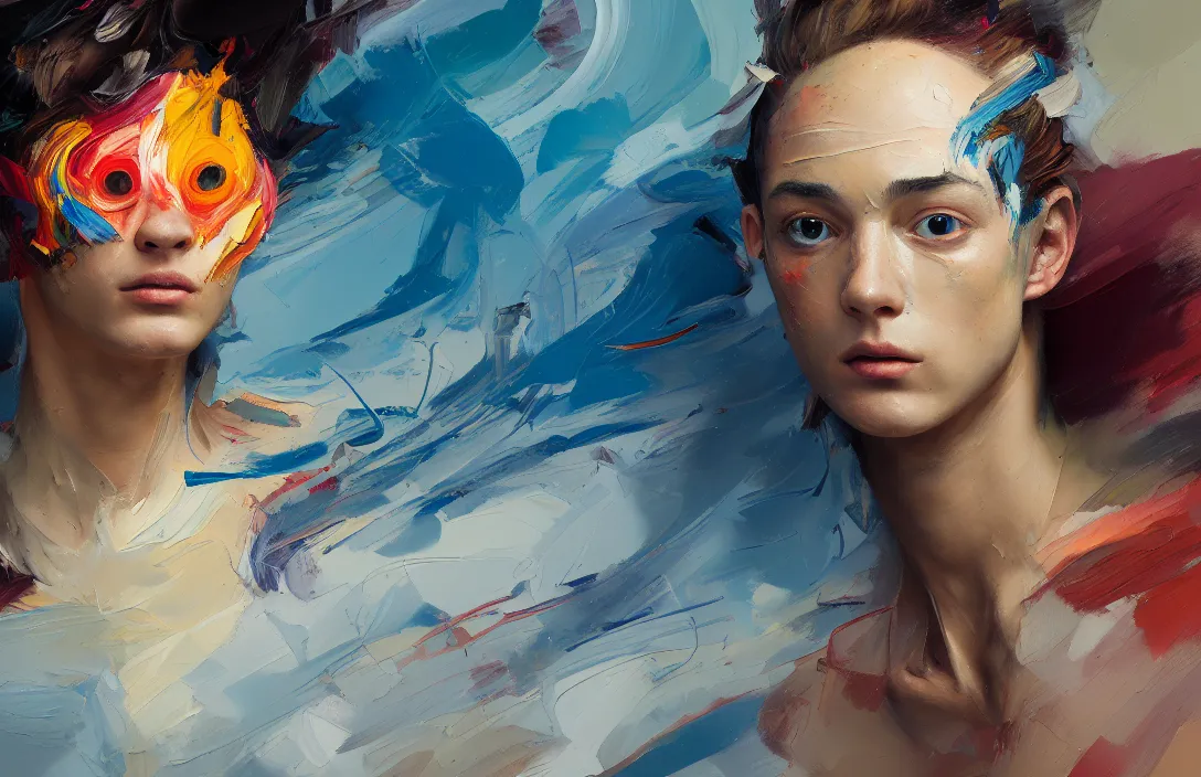 Prompt: highly detailed expressionist oil painting of ps vr 3 2 0 2 6, detailed, expressive, impasto, pastel shades, rough canvas textured, dynamic pose, top lighting, loose brush strokes, perfect face, hyper detailed face, digital painting, artstation, concept art, hyper detailed eyes, art by sam spratt and peter mohrbacher and james jean