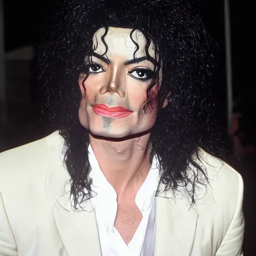 Image similar to michael jackson hidding under your bed making a silent lips sign