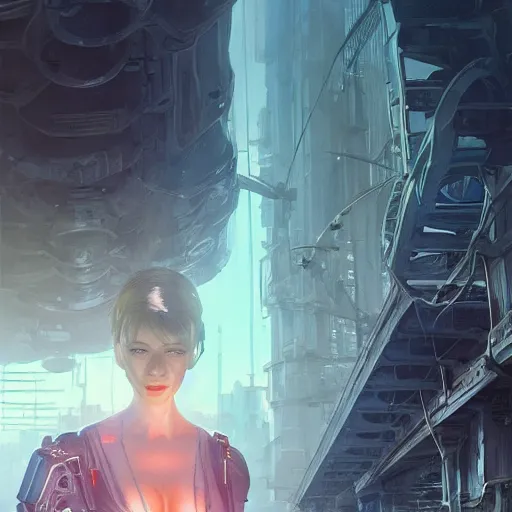 Prompt: highly detailed portrait christina hendricks robot in gta v, stephen bliss, unreal engine, fantasy art by greg rutkowski, loish, rhads, ferdinand knab, makoto shinkai and lois van baarle, ilya kuvshinov, rossdraws, tom bagshaw, global illumination, radiant light, detailed and intricate environment