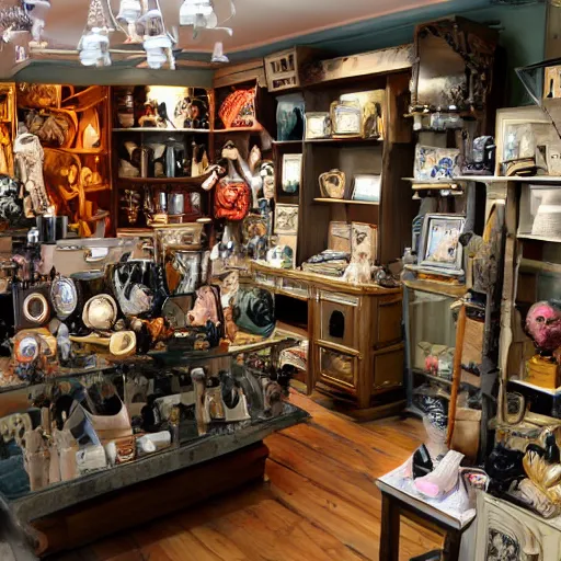 Image similar to Curiosities shop