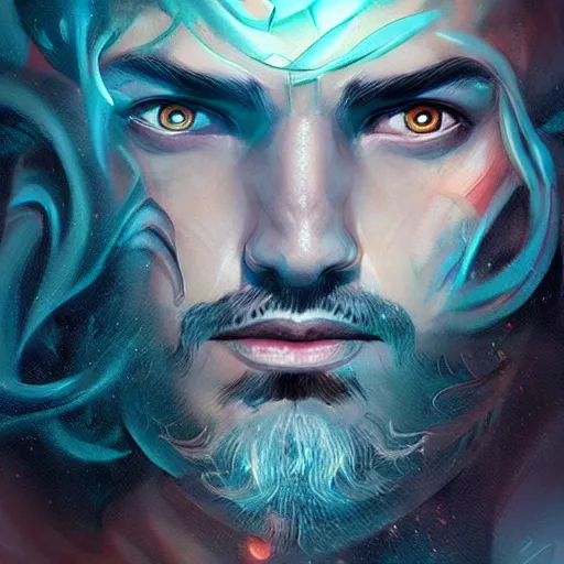 Prompt: the god poseidon, portrait, sharp focus, digital art, epic, concept art, dynamic lighting, by emylie boivin and anna dittmann