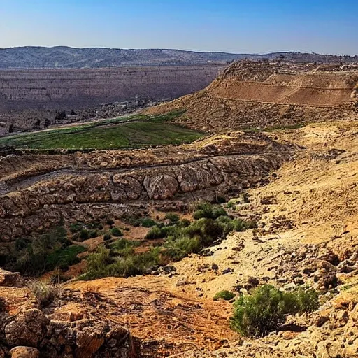 Prompt: a beautiful landscape in israel