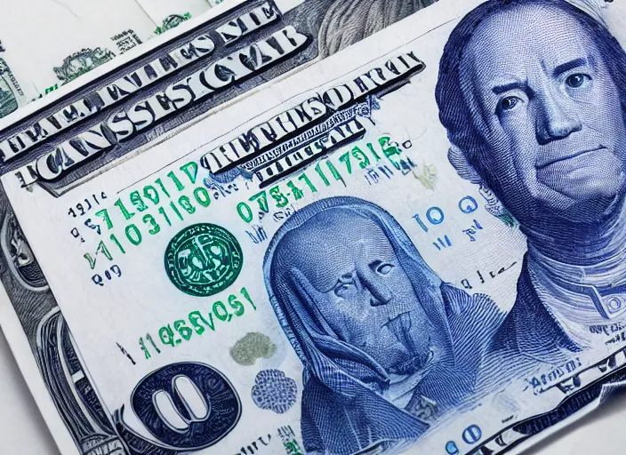 Prompt: currency design like a dollar bill, blue, with the design of a capybara on currency paper, currency symbols printed, highly detailed, realistic, octane render, uplight