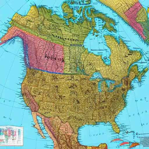 Image similar to north america map with names