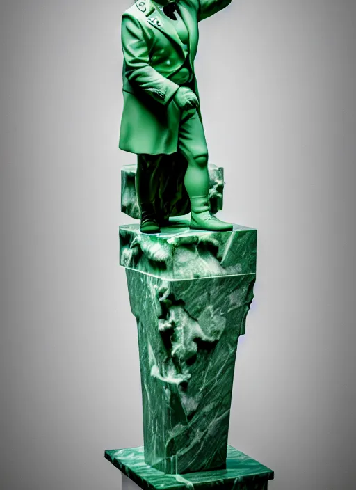 Image similar to colonel sanders as verde alpi marble statue by michaelangelo, high lights, 4 k, high detailed photography, 5 0 mm lens, depth of field, cinematic