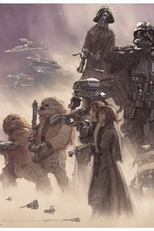 Image similar to star wars, by jean - baptiste monge