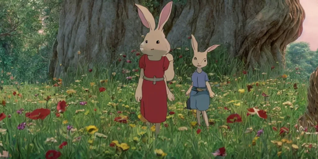 Image similar to a rabbit in the movie the secret life of arrietty, screenshot