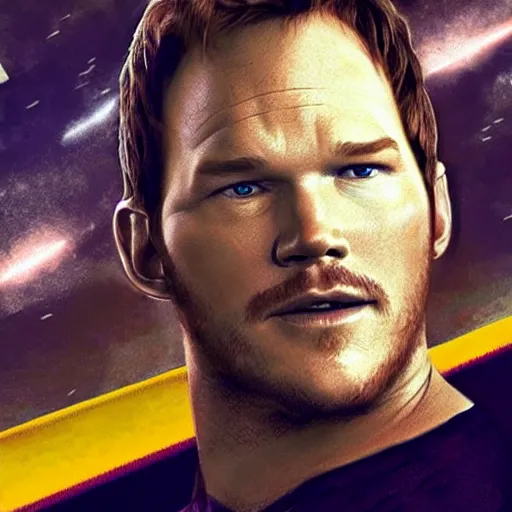 Prompt: Chris Pratt as super Mario