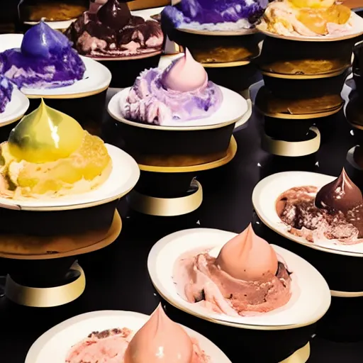 Image similar to a buffet of occult gelato flavours : eternity, immanence, multiplicity, creation, transubstantiation, and more