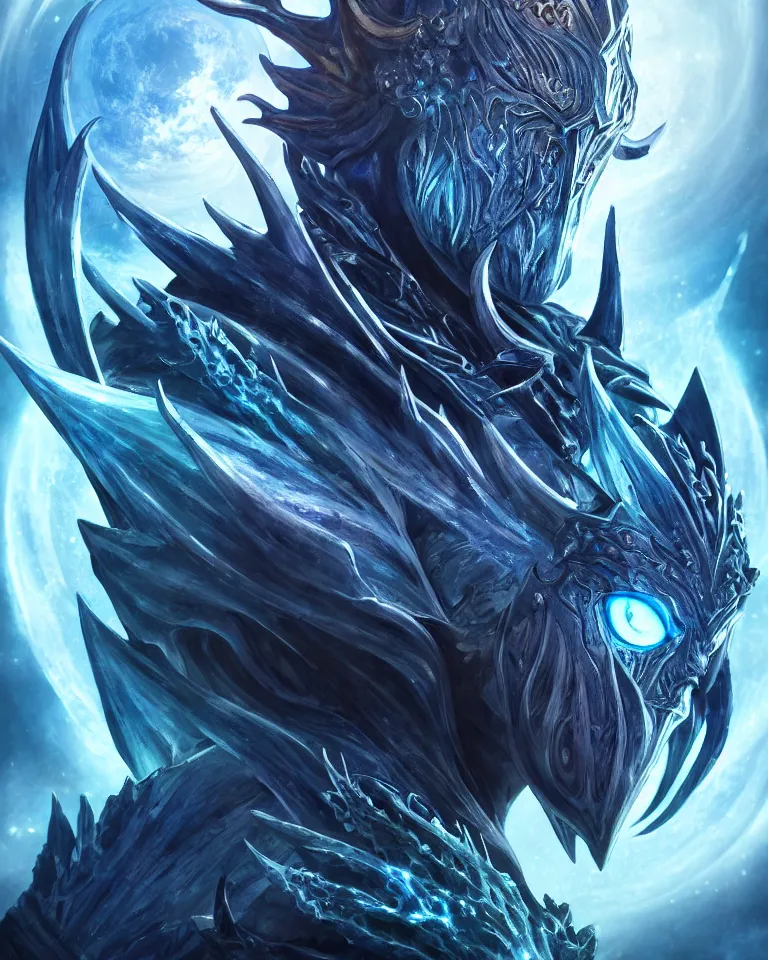 Prompt: beautiful cinematic fantasy poster, one individual demon king of water, beautiful glowing galaxy eyes, hybrid from The Elden Ring and art direction by Darius Zawadzki ;by artgerm; wayne reynolds art station; cinematic quality character render; low angle; ultra high quality model; production quality cinema model;