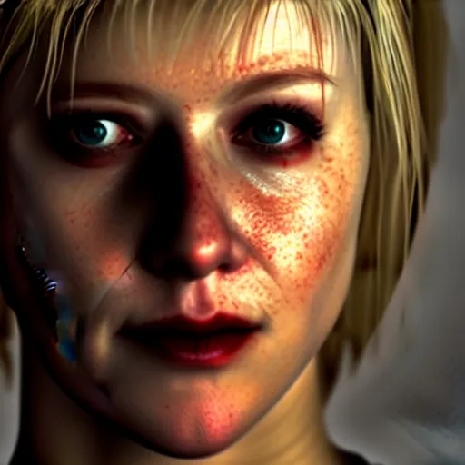 Image similar to heather mason in silent hill 3, 8 k, realistic,