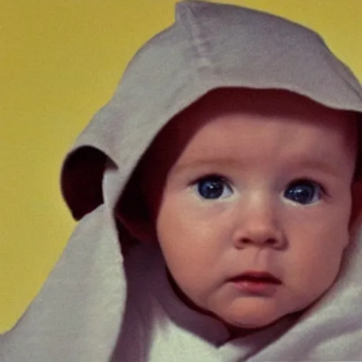 Prompt: a photo of obi wan kenobi as a baby