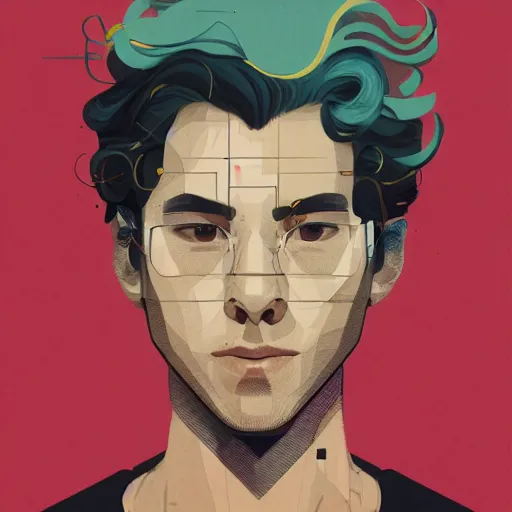 Image similar to Harry Style profile picture by Sachin Teng, asymmetrical, Organic Painting , Matte Painting, geometric shapes, hard edges, graffiti, street art:2 by Sachin Teng:4