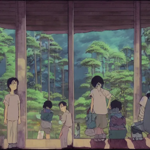 Image similar to A liminal space in colaboration with Studio Ghibli