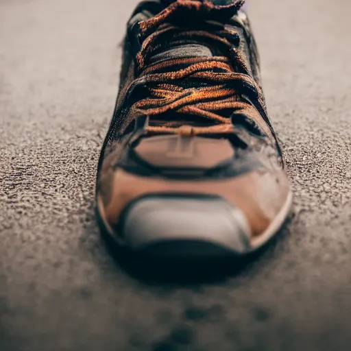 Prompt: high quality photo of running shoes steampunk , photography 4k, f1.8 anamorphic, bokeh, 4k, Canon, Nikon