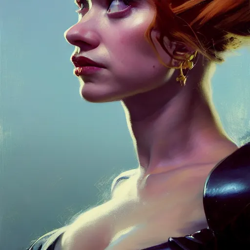 Prompt: side portrait of imogen poots, deathknight, organic painting, matte painting, bold shapes, hard edges, aesthetic octane render, unreal engine, trending on artstation, by greg manchess, huang guangjian, gil elvgren, sachin teng, greg rutkowski, magali villeneuve, artgerm, jeremy lipkin, michael garmash, rey