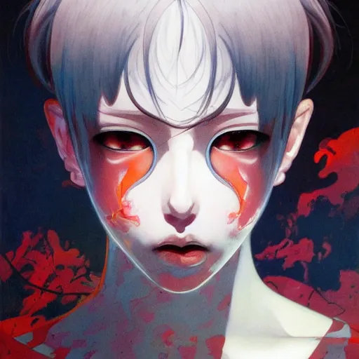 Image similar to prompt : blade character portrait soft light painted by james jean and katsuhiro otomo and erik jones, inspired by evangeleon anime, smooth face feature, intricate oil painting, high detail illustration, sharp high detail, manga and anime 1 9 9 9