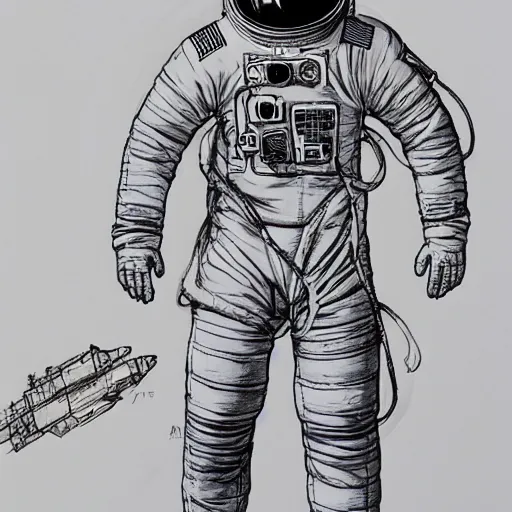 Image similar to an astronaut by king jung gi