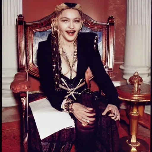 Image similar to Madonna as the president of the United states