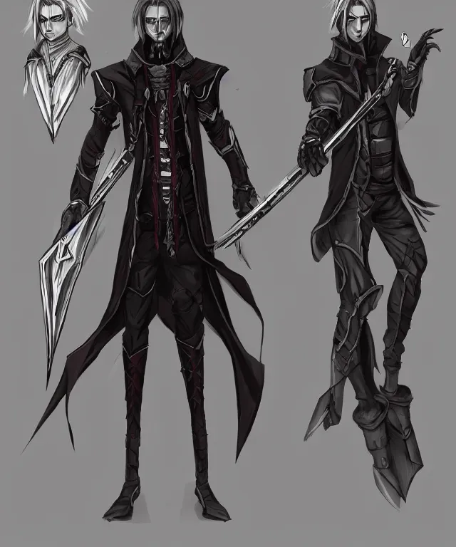 Prompt: full body concept art of a vampire brotherhood knight in the style of fallout / anime trending on artstation deviantart pinterest detailed realistic hd 8 k high resolution