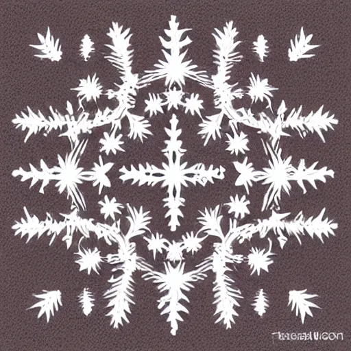 Prompt: ornament pattern made out of thorns