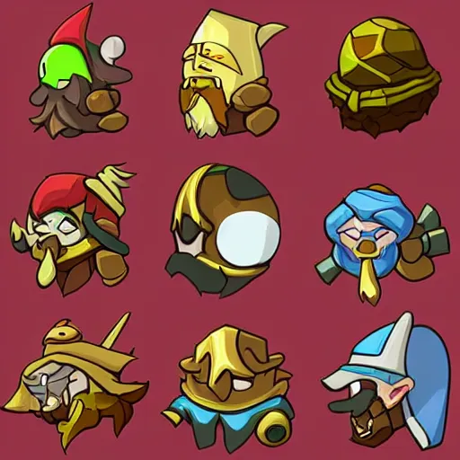 A dofus online game assets spritesheet by blizzard, | Stable Diffusion