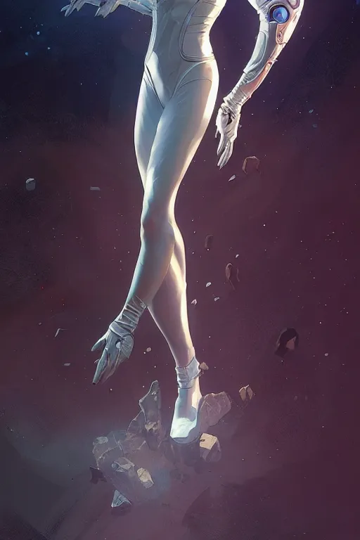 Image similar to space chief general aeon flux profile picture by greg rutkowski, dynamic pose, intricate, futuristic, fantasy, elegant, by stanley artgerm lau, greg rutkowski, thomas kindkade, alphonse mucha, loish, thierry mugler, norman rockwell, 3 d,