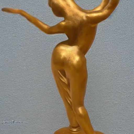 Image similar to statue of dancing girl by carole a. feuerman