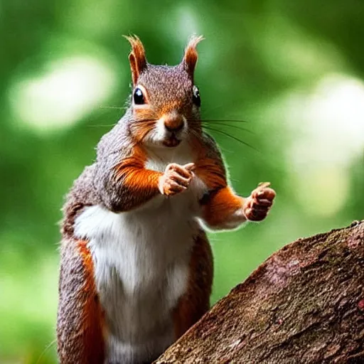 very strong squirrel, nature photography, muscles, | Stable Diffusion ...