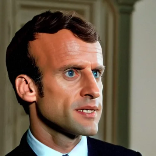 Image similar to Emmanuel Macron in American Psycho (1999)
